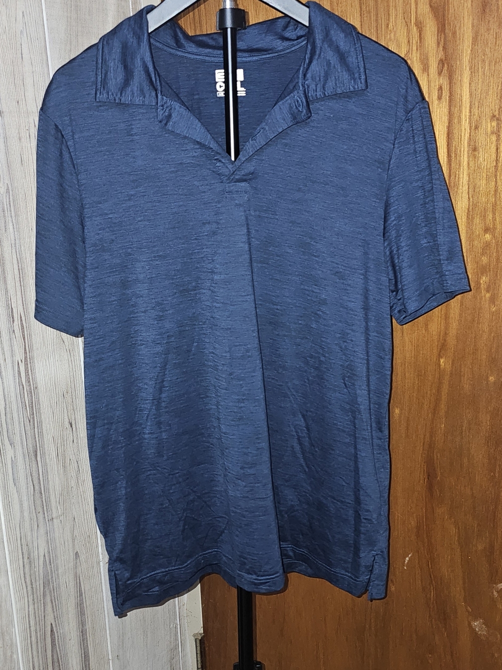 32 Degrees Navy Short Sleeve Cooling Golf Polo